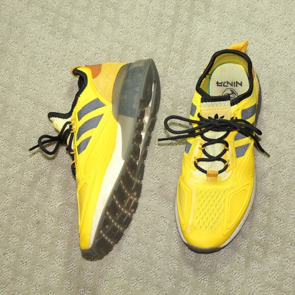 Size 8 - adidas Ninja x ZX 2K Boost Time In - Yellow Legacy Gold - Picture 1 of 6